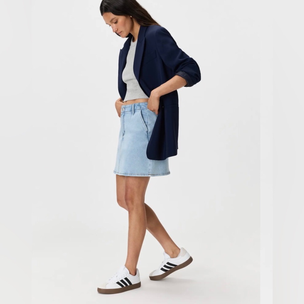 Quince denim mini skirt
